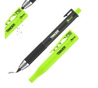 Tracer Tough Pencil - Lápiz de carpintero resistente con funda para sitio, mina de 5,2 mm de dureza y alta visibilidad. Lápiz de trabajo para constructores, carpinteros y marcas de construcción