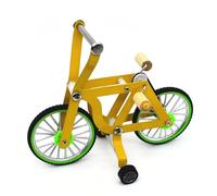TRACHE Bike Toyage - Juego de pájaro en bicicleta | Juego de pájaro en bicicleta | Juguete Funny Parrot Training Suministros para Macaws de Periquito Amarillo Juguete | Equipo de desarrollo Accesorios