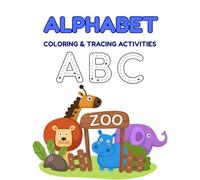 TRACING AND COLORING ALPHABET, Uppercase and Lowercase Letters: English Alphabet, ABC Book for Kids, Uppercase and Lowercase Letters, Letter Tracing ... Learn English Letters, Animal Alphabet Book