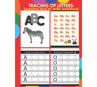 Tracing of letters for children age 2 to 6 years: Learning how to write workbook (How to write workbooks for kids)