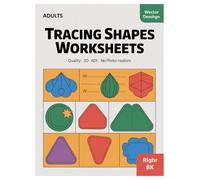 Tracing Shapes Coloring Book: 100 Pages for Adults Relaxation: Mindful Geometric Patterns for Stress Relief and Creativity