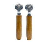 Tracing Wheel - 16.8x3.8x2.7cm Wood + Stainless Steel | Sewing Patterns Perforation Pounce Wheel - Rotary Perforator Cutter Needle Point Tracing Tool Ergonomic For Designers