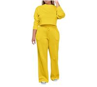 Track Athletic Match Tops Chándales para mujer, parte superior, pantalones, traje, sudadera, chándal, O-53 amarillo mostaza, XXL