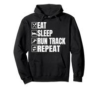 Track Athletics Eat Sleep Run Track And Field Sudadera con Capucha