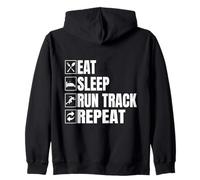 Track Athletics Eat Sleep Run Track And Field Sudadera con Capucha
