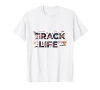Track Life Track and Field Athlete Running Track Camiseta