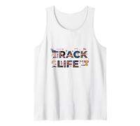 Track Life Track and Field Athlete Running Track Camiseta sin Mangas