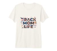 Track Mom Life Track and Field Sports Mom Runner Mom Track Camiseta Premium