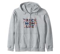 Track Mom Life Track and Field Sports Mom Runner Mom Track Sudadera con Capucha