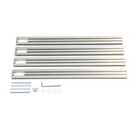 Track Saw Guide Rail System | 600mm Aluminum Alloy Parallel Guide with Adjustable Limit Block | Woodworking Guide for Sculpture/Furniture/Engraving | 16 - Piece Kit with Wrench