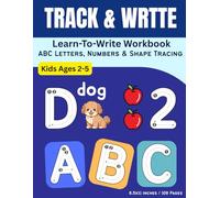 TRACK & WRITE: Jumbo Tracing Letters (A-Z), Numbers (1-10), Shapes for Kids ages 2-5. (Fun Tracing Book and Color)