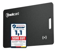 TRACKCARD Tarjeta Air Tag en formato de tarjeta para billetera | Recargable, inteligente e impermeable | Compatible con Apple ¿Dónde está? (iOS) Bluetooth Tracker tarjeta para cartera, pasaporte