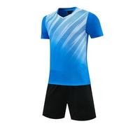 Tracksuit Unisex 2 Piezas Juego Camo Entrenamiento Deportivo Escuela Competición Ping Tenis de Mesa Bádminton Fútbol Transpirable Transporte Sudor Manga Corta Camisas y Pantalones Cortos Verano Cómodo