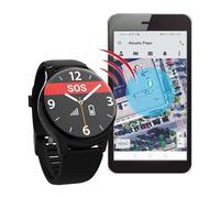 Tracmi Reloj R8 con botón de Llamada de Emergencia SOS, Localización GPS, Aviso de Caída, Ritmo Cardíaco - Cuidado de Mayores o Demencia - Tarjeta SIM y App Familiar Incluidas con 1 Mes Gratuito