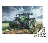 Tracteur Vert Dans un Champ Machines agricoles modernes1000 Pièces, Puzzle Impossible Pour Adultes, Cadeaux, Pour Enfants70x50cm/1000pcs