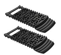 Traction Mat 2 Pieces, Tire Traction Pads, 12.4x5.71x0.79 Inches Ladder Recovery Pad, Vehicle Rescue Tool for Muddy Roads, Rocky Trails, Hiking, Camping, Trekking, Off Road Expeditions