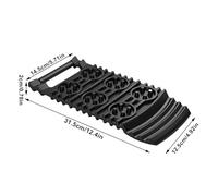 Traction Mat, Tire Grip Pads, 12.4x5.71x0.79 inches, 2 Pieces Vehicle Recovery, Ladder Traction Pad for Car Rescue Muddy Roads Rocky Trails, Off Road Camping Hiking Expedition