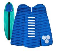 Traction Pad para tabla de surf de 3 piezas - Mango premium de espuma EVA con cola de 2,5 cm | Alfombrilla antideslizante autoadhesiva para shortboard Fish Funboard para Surf Rifi
