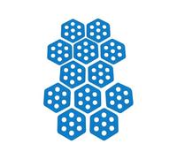 Traction Pad Surfboard, Paddle Board Deck Pads, Hexagon Design with Non Slip Eva Foam Grip with 12 Pieces 3.5 Inches, Surfing Accessories for Beach, Kayak, Pool, Fishing, Outdoor Use