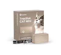 Tractive - Collar Gato GPS Mini | N.º 1 del Mercado | Localización en Tiempo Real | Historial de ubicaciones | Avisos de Salud | Monitor de Actividad | Collar Incluido