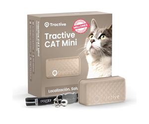 Tractive - Collar Gato GPS Mini | N.º 1 del Mercado | Localización en Tiempo Real | Historial de ubicaciones | Avisos de Salud | Monitor de Actividad | Collar Incluido