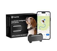 Tractive - GPS perros | 2025 Edición | N.º 1 del mercado | Localización en tiempo real | Alertas antifuga | Monitor de actividad | Avisos de salud | Seguimiento de ladridos (Negro)