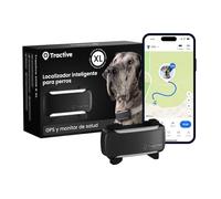 Tractive Rastreador GPS inteligente XL para perros | Modelo 2026 | Localización GPS en directo | Alarma de fuga y alertas de salud | Monitorización de los signos vitales | Batería de larga duración |