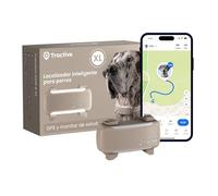 Tractive Rastreador GPS inteligente XL para perros, modelo 2026, localización GPS en vivo, alarma de desplazamiento y alertas de salud, monitorización de signos vitales, batería de larga duración