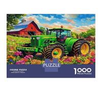 Tractor 1000 Piezas Puzzle Premium Puzzle Clásico, Cartón Top - Antiestrés Total, Decoración De Pared Chula, Regalo Ideal para Mujeres, Hombres Y Mayores 52x38cm/1000pcs
