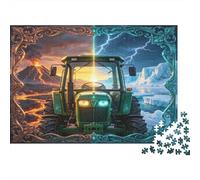 Tractor Agrícola Moderno Puzzle de 1000 Piezas Papel para Adultos Contraste Climático Extremo Relajación Familia Regalo Decoración Nan