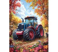 Tractor agrícola Puzzle 500 Piezas Cartón Resistente para Niños Mayores 14 Años Cuentos de Hadas de Animales y Plantas Estimulación Cerebral Entretenimiento Sin Pantalla 500 PCS