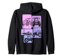 Tractor Agricultor Granjero Mujer Sudadera con Capucha