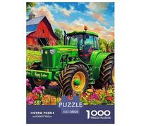 Tractor Challenging 1000 Piece Puzzle for Adults - Difficult Brain Teaser Game 38x26cm/1000pcs