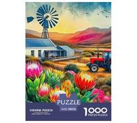 Tractor Challenging 1000 Piece Puzzle for Adults - Difficult Brain Teaser Game 38x26cm/1000pcs