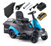 Tractor cortacésped autopropulsado de Gasolina Loncin 224cc 66cm Bolsa de Recogida 150L LED Raider