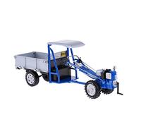 Tractor de aleación retro 1:16, modelo de vehículo agrícola agrícola, tractor para caminar, color azul