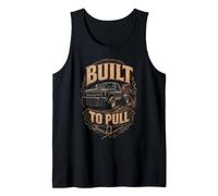 Tractor De Arrastre Power Puller Built To Pull Camiseta sin Mangas