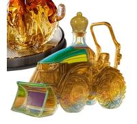 Tractor Decanter - 3D Tractor Shaped Wine Bottle | Glass Storage Ornament Decanter | 300ml Novelty Whiskey Decanters, Creative Car-Themed Empty Bottle, for Men Women Bar Family Cabinet Whiskey Lovers