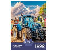 Tractor en Dirt Road 1000 Piezas Papel Durable Estilo del Paisaje de la Granja Rural Puzzle para Adultos Adultos Portátil Noche De Juegos En Familia Rompecabezas Atractivo 52x38cm/1000pcs