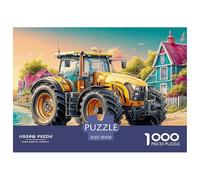 Tractor en Dirt Road Juego De Puzzle Familiar Estilo de la Escena de la Granja Rural Una Obra De Arte para Montar En Familia Fascina A Hombres Y Mujeres por Igual (A Partir De 14 Años) 70x5