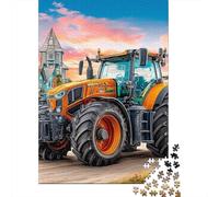 Tractor en el Pueblo Puzzles 1000 Piezas Estilo de Escena Rural de Granja Puzzles Clásicos para Entretenimiento Creativo Adultos Y Niños A Partir De 12 Año 70x50cm/1000pcs