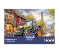 Tractor en el Pueblo Rompecabezas para Adultos Alta Definición En Cada Pieza Desafiante - El Regalo Original Y Diferente para Esta Temporada Navideña (14+ Años) 38x26cm/1000pcs