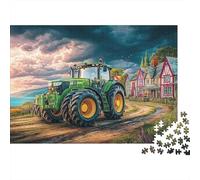 Tractor en una Carretera Rural Puzzle De 1000 Piezas Pintura de Paisaje Rural Style Puzzles Clásicos para Diversión Adultos Y Niños A Partir De 12 Año 52x38cm/1000pcs