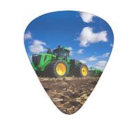 Tractor Farm - Púas de guitarra clásicas, triángulo, bajo, acústica y eléctrica, para guitarristas, 12 piezas