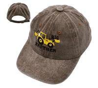 Tractor Gorra de Béisbol,Cartoon Deportes Casual Sombrero de Béisbol Visera Sombrero de Protección Solar Algodón Peso Ligero Adecuado para Niños y Niñas 3-8 Years Old