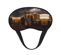 Tractor in The Field - Máscara opaca para dormir con diseño de banda elástica que se adapta a todas las formas de cabeza, ideal para viajes, oficina y trabajo por turnos