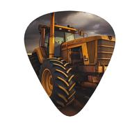 Tractor in the field Púas de guitarra resistentes al desgaste para guitarra, bajo, guitarra eléctrica, ukelele, finas, medianas, pesadas, 12 púas de guitarra