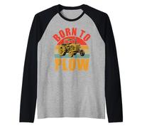 Tractor Nacido para arar Camiseta Manga Raglan