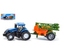 Tractor New Holland + Barras Sprayers 1:87 Modelo 1668 Siku