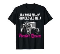 Tractor para Mujeres Niña Abuela Agricultor cosechadora Agricultura Camiseta gráfica económica, Hombre, Negro, XL